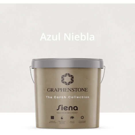 Pintura Ecológica INTERIOR Efecto LIMEWASH Base Cal SIENA Color AZUL NIEBLA 12L