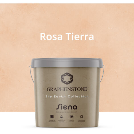 Pintura Ecológica INTERIOR Efecto LIMEWASH Base Cal SIENA Color ROSA TIERRA 12L