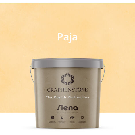 Pintura Ecológica INTERIOR Efecto LIMEWASH Base Cal SIENA Color PAJA 12L