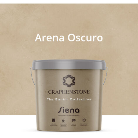 Pintura Ecológica INTERIOR Efecto LIMEWASH Base Cal SIENA Color ARENA OSCURO 12L