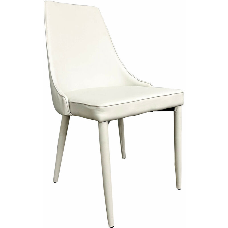 sedia moderna in ecopelle di design moderno industrial cm 46,5 x 59 x 89 h