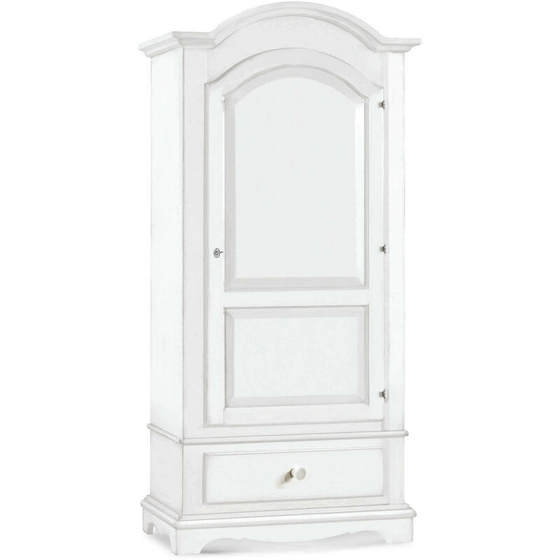 ARMADIO 1 ANTA BIANCO 96x56x196CM - Pignataro Shop