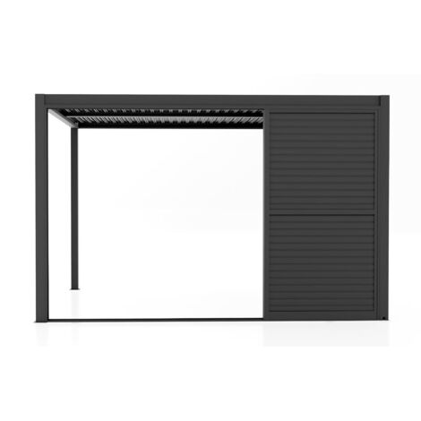 LAMM - laterale scorrevole con lamelle per pergola bioclimatica da 4 m (1/5)