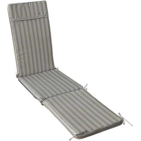 STRAND - cuscino sdraio con doppia cucitura idrorepellente a righe