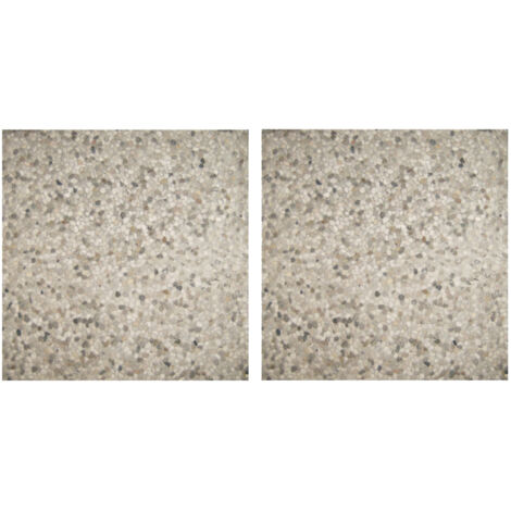 Set 2 pezzi piastra ombrellone palo laterale 50x50 cm
