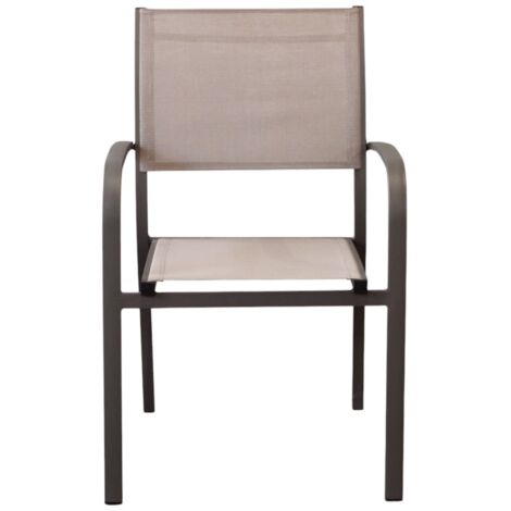 TORRES - poltrona con struttura in alluminio verniciato bianco, antracite, taupe o tortora (1/5)