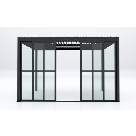ALABASTER - laterale in policarbonato per pergola bioblimatica 4 m