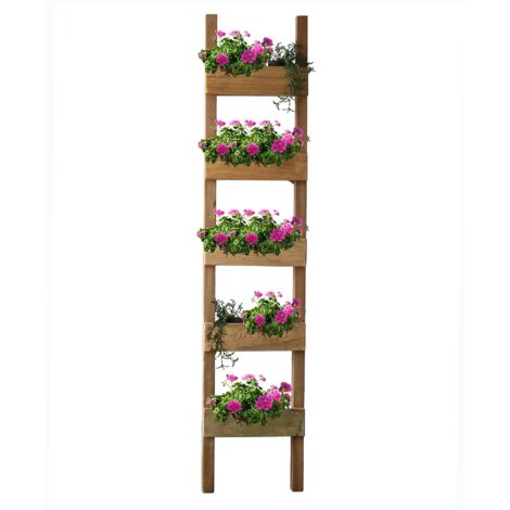 Giardino urbano basso su base in legno FSC