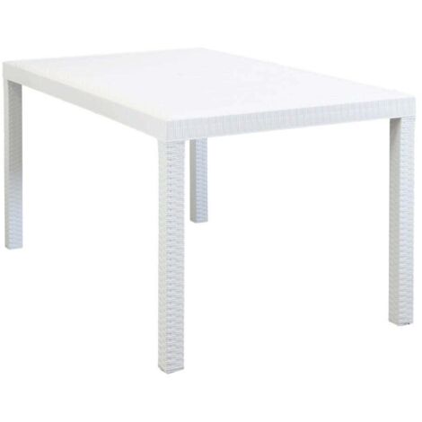 CALIGOLA - set tavolo in alluminio e teak cm 150 x 90 x 74 h con 6 poltrone Alma (1/5)