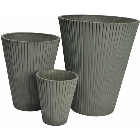 Vaso Per Piante Da Esterno Interno Di Design In Fibra Sintetica Resistente