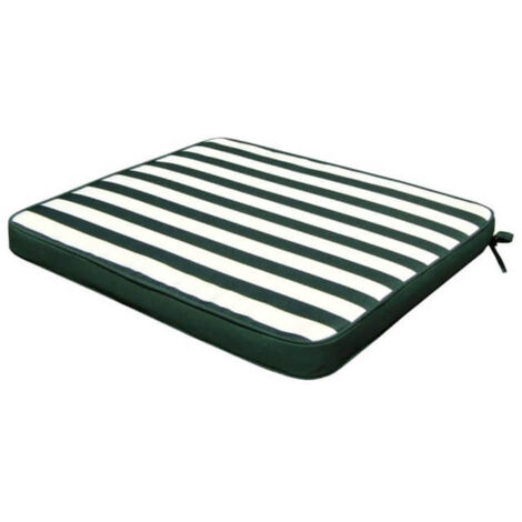 Cuscino quadrato in poliestere impermeabile e sfoderabile 40x40 cm per sedia - DarkOliveGreen