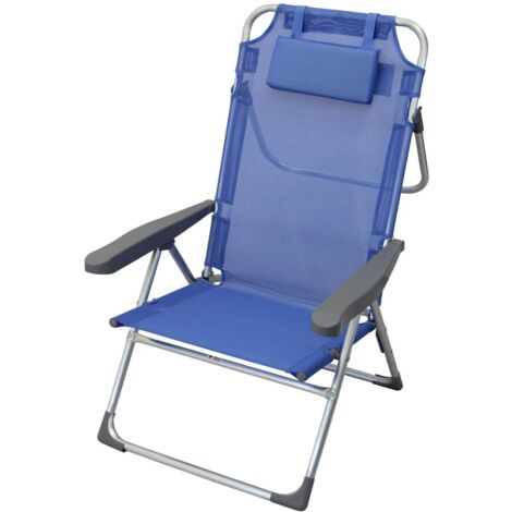 spiaggina mare prendisole pieghevole completa di cuscino cm 67 x 65 x 99 h