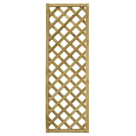 Grigliato in legno a Maglia Diagonale Gaia 60x180 Cm Color Naturale impregnato in autoclave