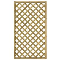 Grigliato in legno a Maglia Diagonale Gaia 90x180 Cm Color Naturale impregnato in autoclave