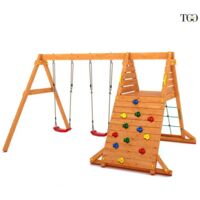 Altalena e Arrampicata in legno Fungoo SPIDER King gioco in legno per giardino