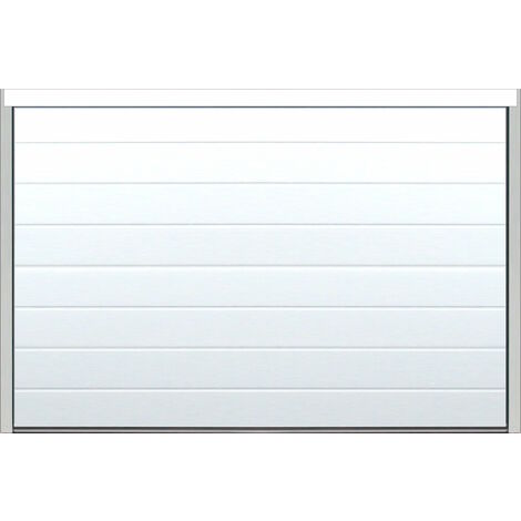 Spadone – Porte de garage sectionnelle motorisée 300 x 200 cm – Isolation 40 mm – Moteur ONE 600 avec 2 télécommandes – Woodgrain blanc
