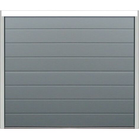 Spadone – Porte de garage sectionnelle motorisée 240 x 200 cm – Isolation 40 mm – Panneau Woodgrain – Moteur ONE 600 avec 2 télécommandes
