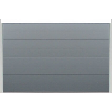 Spadone – Porte de garage sectionnelle motorisée 300 x 200 cm – Isolation 40 mm – Panneaux en acier pré-laqué – Gris anthracite RAL 7016