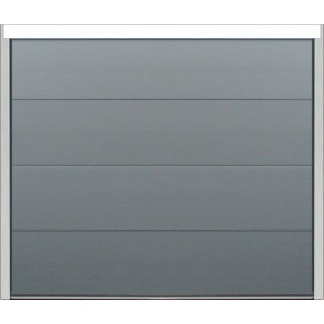 Spadone – Porte de garage sectionnelle motorisée 240 x 200 cm – Isolation 40 mm – Moteur ONE 600 avec 2 télécommandes – Polygrain gris anthracite