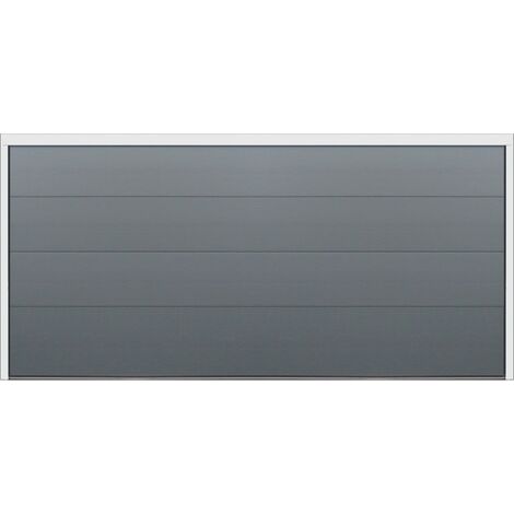 Spadone – Porte de garage sectionnelle motorisée 500 cm x 212,5 cm – Isolation thermique 47% – Moteur ONE 1000 avec 2 télécommandes – Gris Anthracite RAL 7016