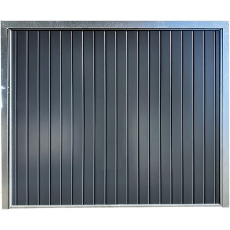 Spadone – Porte de garage basculante motorisée gris anthracite RAL 7016 – Dimensions l.240 x H.200 cm – Panneaux sandwich 20 mm – 2 télécommandes incluses
