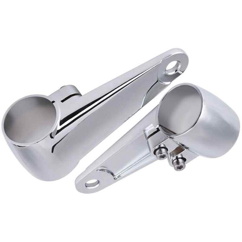 Support Universel Pour Phare De Moto – Réglable 38-41mm – Fixation Fourche Sans Perçage – 2 Pièces – Aluminium Noir - 5
