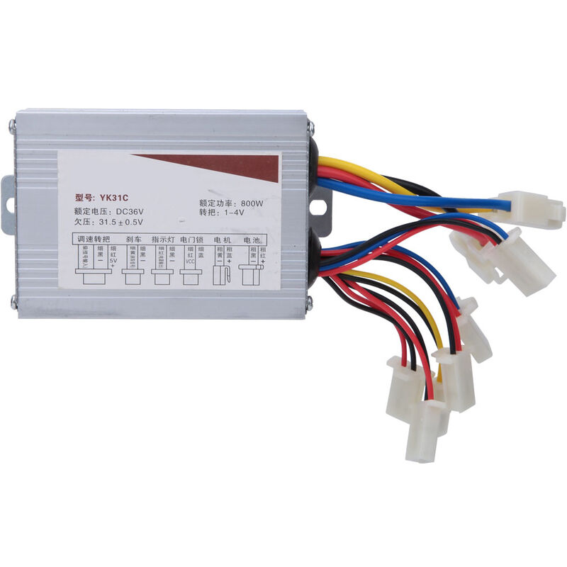 Contrôleur Vélo Électrique Brossé 350W - 24V/36V, Dissipation Chaleur Aluminium