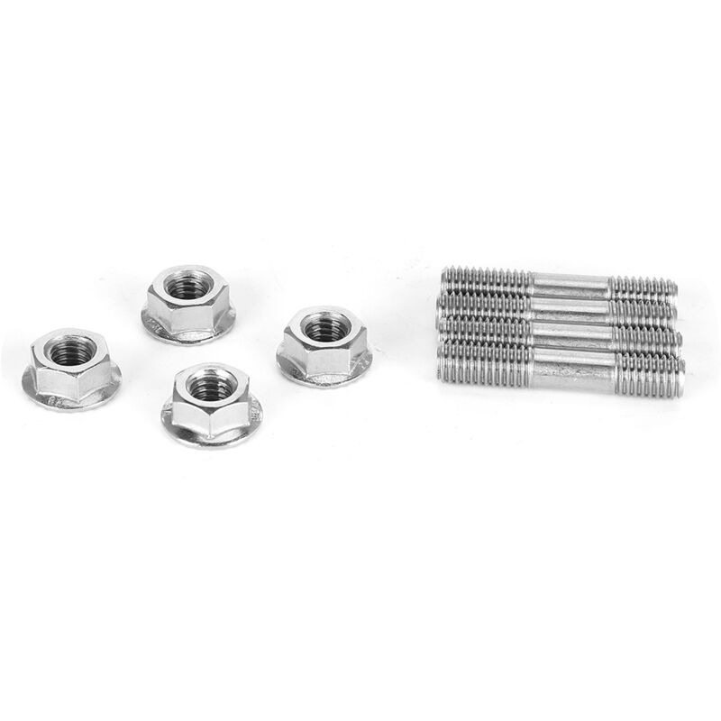 Lot De 4 Goujons Collecteur Échappement M8x1.25 (120085) - Compatible Mazda 3 (2006-2009), Acier 10.9 - 7
