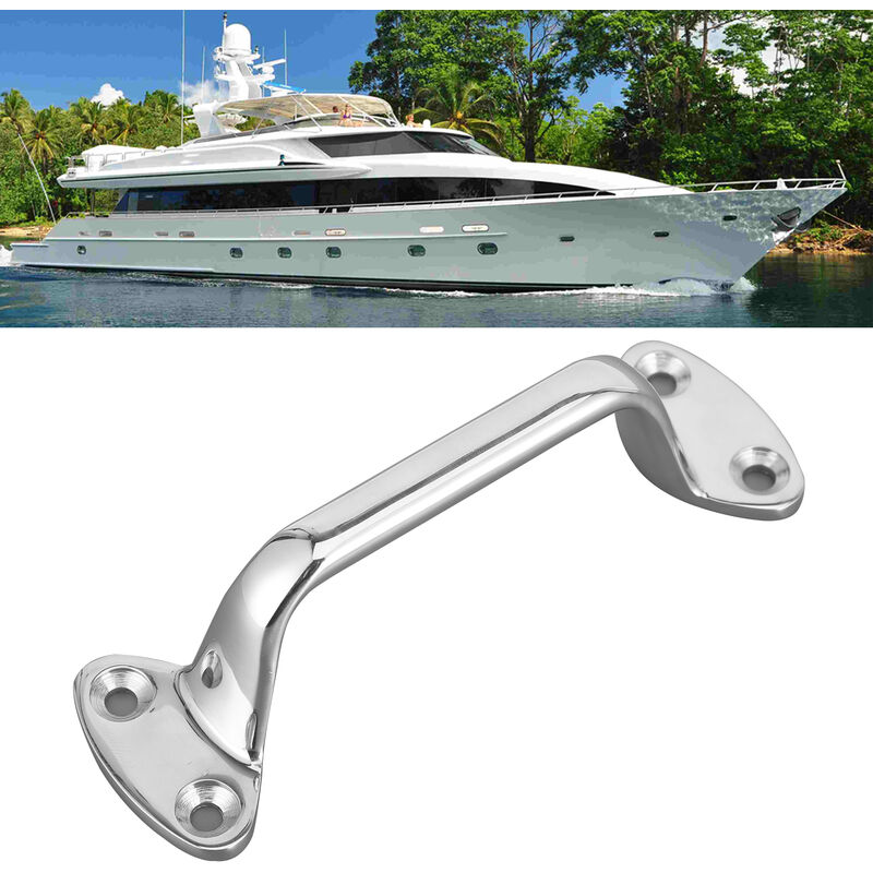 Poignée De Maintien Bateau En Inox 316 - 168 Mm, Poli Miroir, Pour Yacht, Camping-car - 9