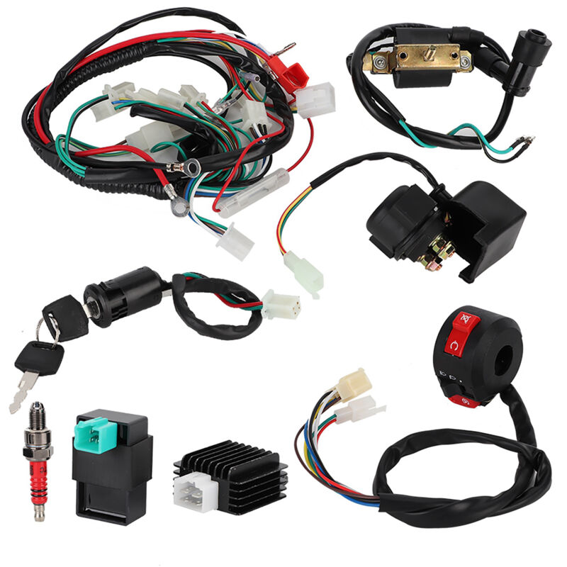 Kit de Faisceau de Câbles Complet pour 50cc 70cc 110cc 125cc ATV Quad Bike Dirt Pit Kit de Faisceau de Câbles Complet pour 50cc 70cc 110cc 125cc ATV Quad Bike Dirt Pit