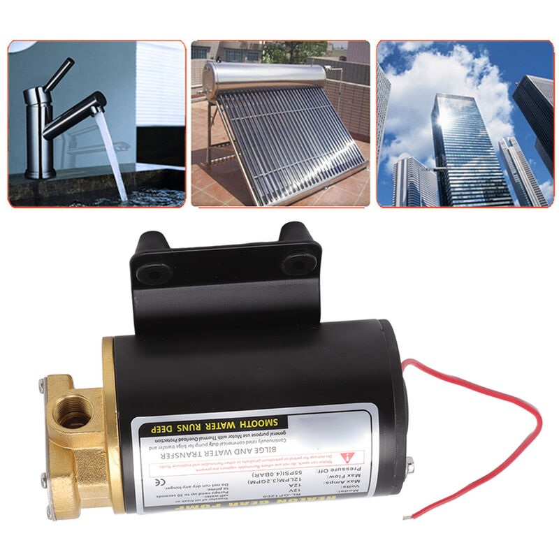 Pompe à Huile/gazole 12V 160W - Débit 40L/min, Auto-amorçante, IP55 - 3