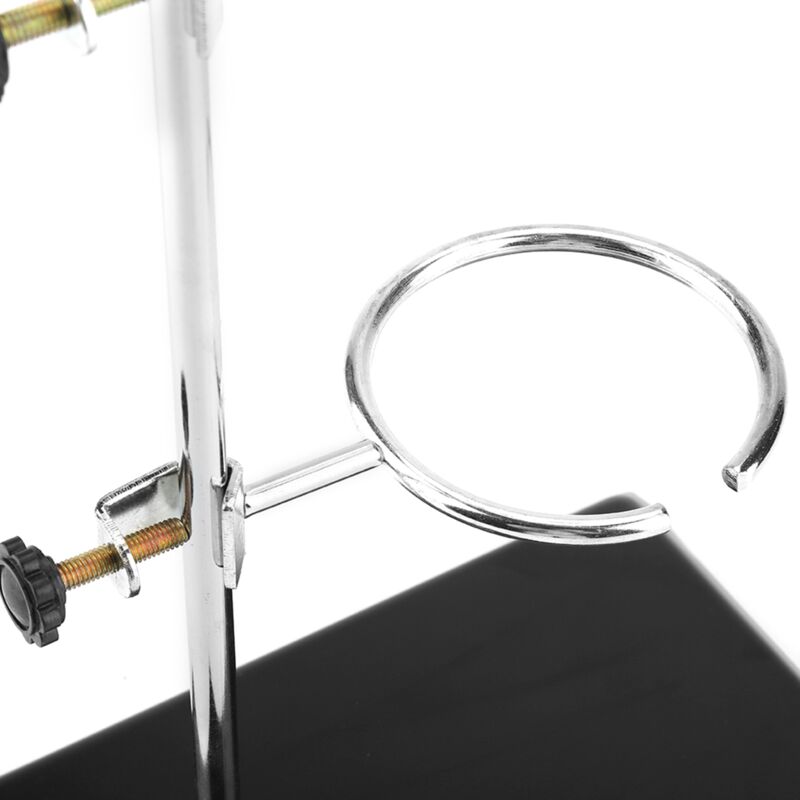 Support De Laboratoire En Métal Avec Pinces - 30x16x9,5 Cm, Stable, Pour Bécher, Burette, Entonnoir
