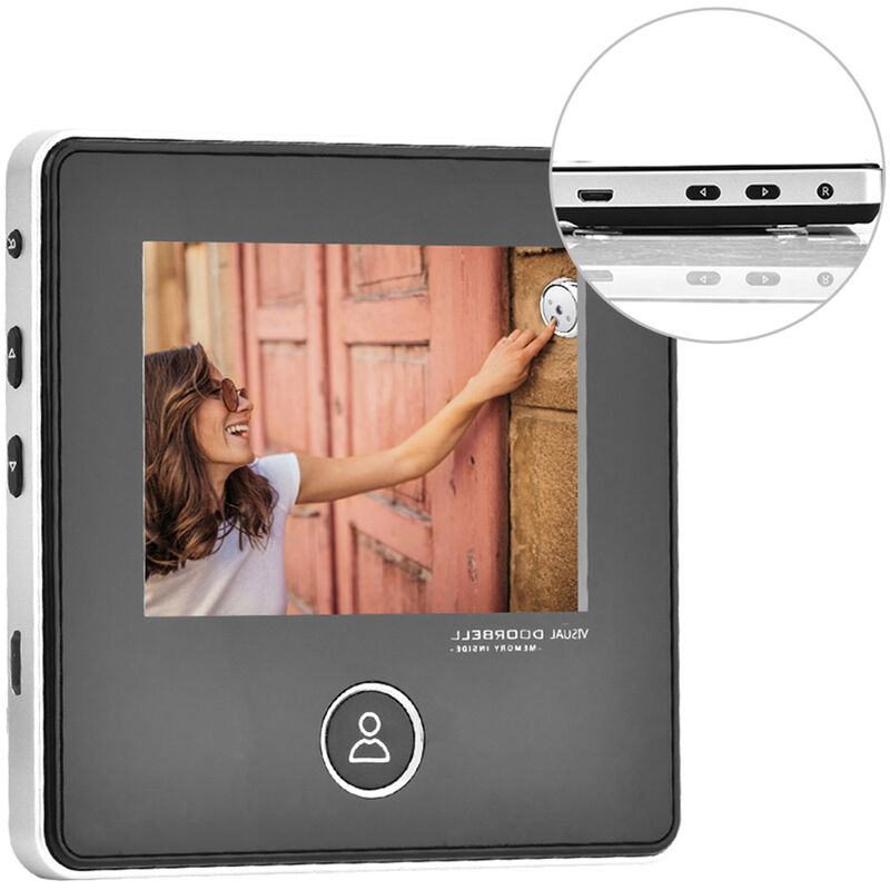 2.4 TFT LCD moniteur visuel porte judas sans fil visionneuse caméra  numérique électrique judas sonnette moniteur 