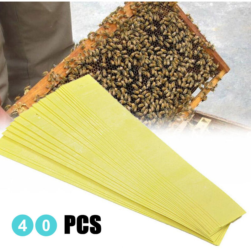 20 Bandes De Fluvalinate Anti-Varroa | Traitement Acariens Abeilles | Médicament Apiculture