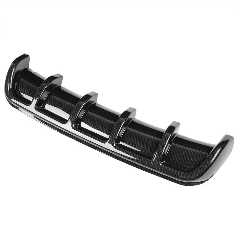 Lot 3 Mini Ailerons Voiture Fibre De Carbone Look – Universel Sans Perçage, Style Sport Blanc