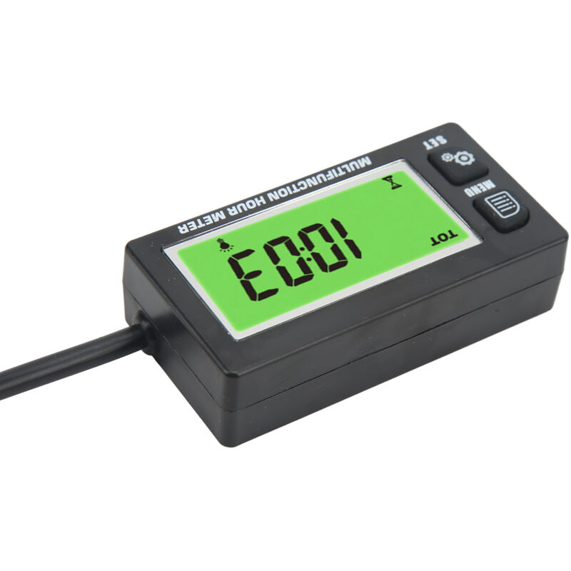 Jauge horaire Tach Tachymètre numérique LCD VVIKIZY pour moteur à