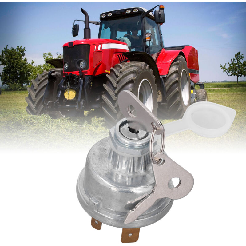 Interrupteur Allumage Tracteur Massey Ferguson 1874120T94 - Avec Clés - Remplacement Direct