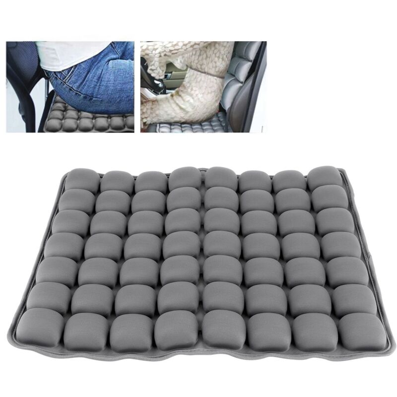 Coussin De Siège Gonflable 40x40 Cm - Cellules Air 3D, Réglable En Fermeté - Pour Voiture, Bureau, Fauteuil Roulant