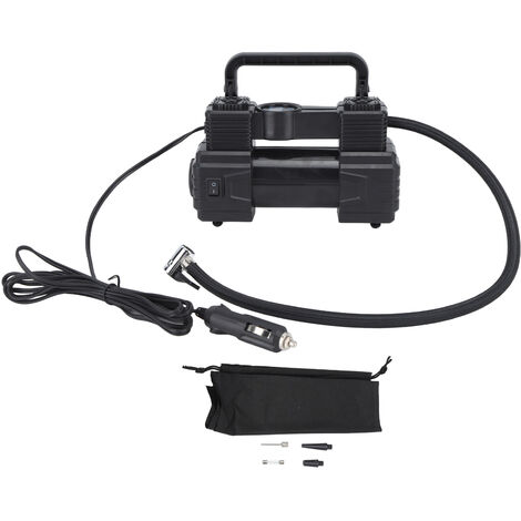 Jeffergarden Pompe de compresseur d'air à double cylindre robuste avec lampe de travail à LED pour camion 12V 120PSI (1/5)