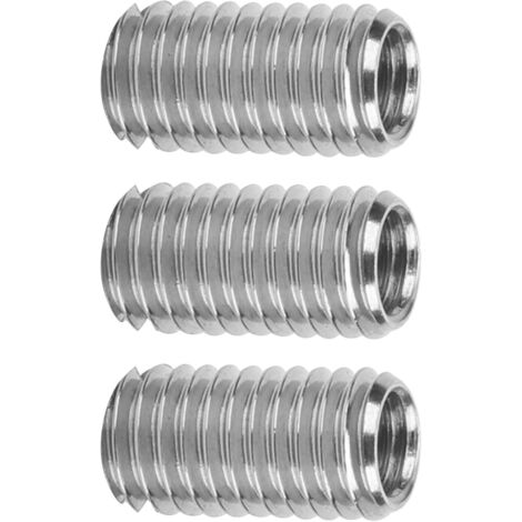 10 Pièces Filetage Inserts Matériel Attache, Réducteur De Filetage écrou Réducteur En Acier Inoxydable, Intérieur M6 * 1.0 Extérieur M8 * 1.25 Longueur 15mm Insert Fileté Bois Autotaraudeur