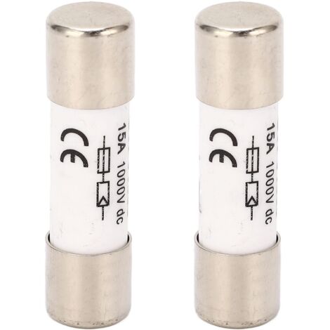Jeffergarden 2 pièces fusible solaire PV 20kA capacité de rupture Protection contre les courts-circuits fusible photovoltaïque 1000VDC 15A