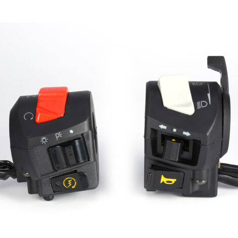 Commando Moto Universel 7/8 Pouces - Interrupteurs Guidon Gauche/droit Pour Quad Et Moto