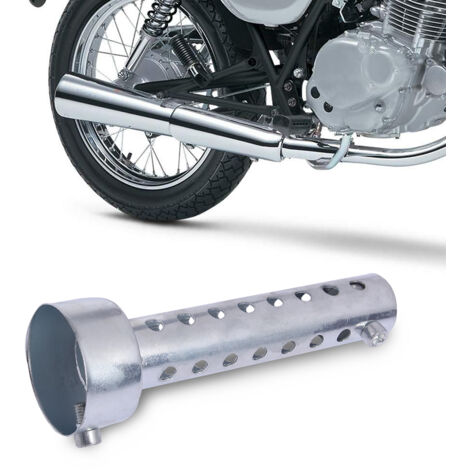 Jeffergarden Universel Moto chappement Peut DB Killer Silencieux Silencieux Chicane Insert Argent 45mm