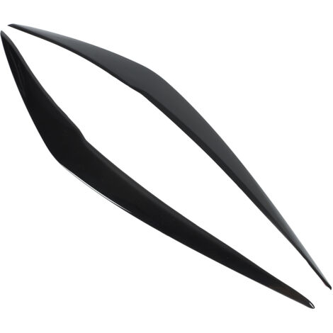 Sourcils de Phare de Voiture Autocollant De Paupière De Sourcil De Phare De Voiture Noir Brillant pour Fo&RD F&iesta MK7.5 MK8 2012-2017