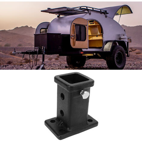 Jeffergarden Tube Récepteur boulonné 2 Pouces sur Attelage Récepteur, Adaptateur de Récepteur D'attelage de Remorque Universel pour Camionnettes, Boulon D'attelage de Remorque sur Partie Tube