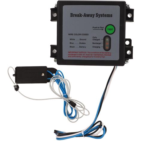 Jeffergarden Remorque Freins Breakaway Kit 12V LED Test Break Away System Universel pour Véhicule (1/5)