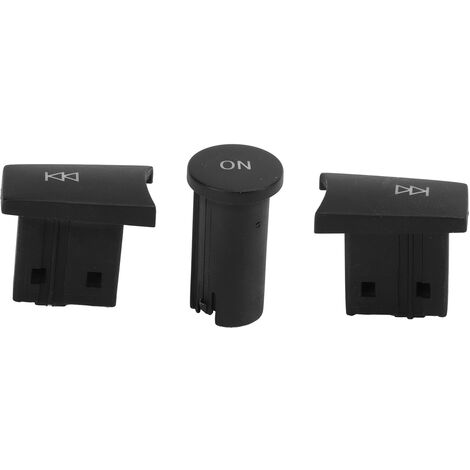 GARRYFIZH Kit de boutons de contrôle du volume de l'autoradio de remplacement pour Classe C 2007-2009 (noir mat)