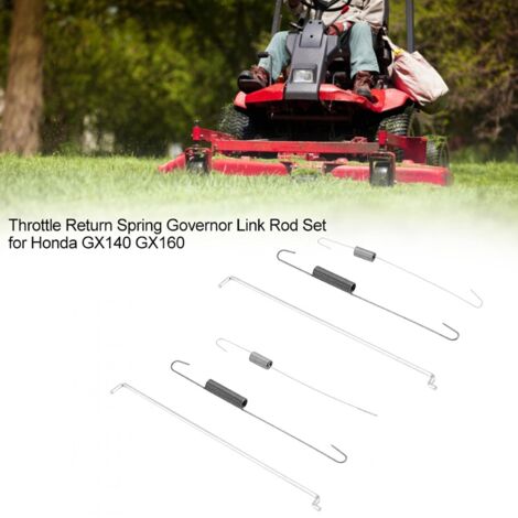 GARRYFIZH Ensemble de tiges de liaison de régulateur de ressort de retour d'accélérateur 6 pièces Assortiment de ressorts de carburateur pour Honda GX140 GX160 Ressort de contrôle de vitesse pour (1/4)
