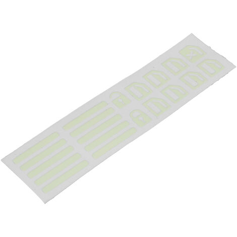 GARRYFIZH Autocollant de bouton d'interrupteur de fenêtre lumineux vert fluorescent, décoration de voiture universelle (1/5)