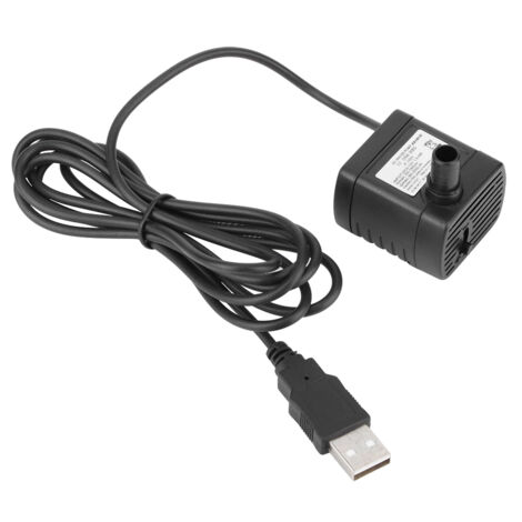 GARRYFIZH USB 5V 0.5m 150L/H Réglable Miniature Moteur Brushless DC Pompe Eau pour Hydroponique Piscine Submersible (1/5)